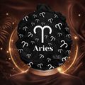 KAE BEAUTY Aries Zodiac Silk Bonnet  Adjustable Tie  for Hair Protection image 0