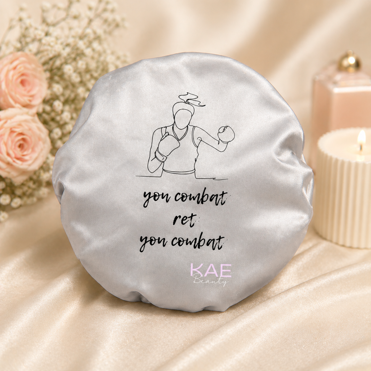 FRAH Bonnet “Yon Combat” – Silk-Lined Protective Bonnet | KAE Beauty image 0
