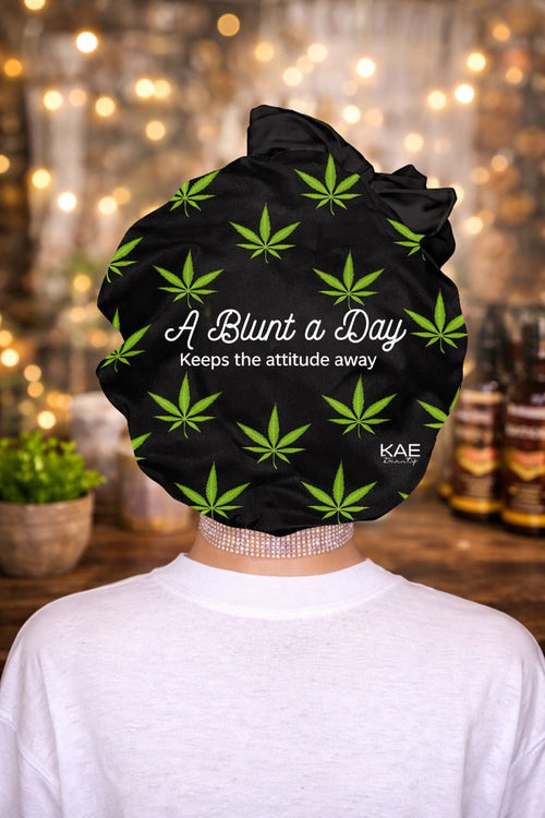 KAE BEAUTY A Blunt A Day Silk Lined Bonnet for Hair Protection and Frizz Control image 0