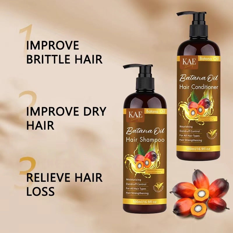 KAE BEAUTY Batana Oil Shampoo & Conditioner Set – Strengthens & Restores Hair image 3