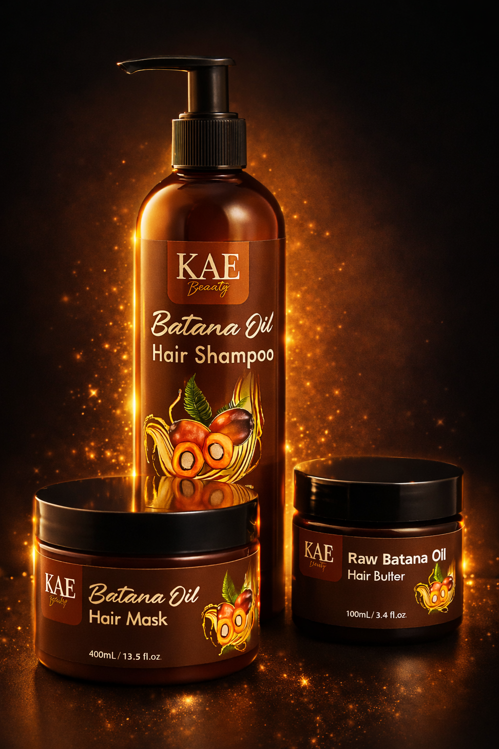 KAE Beauty Batana Oil Hair Growth Kit – Shampoo Conditioner Mask & Butter image 2