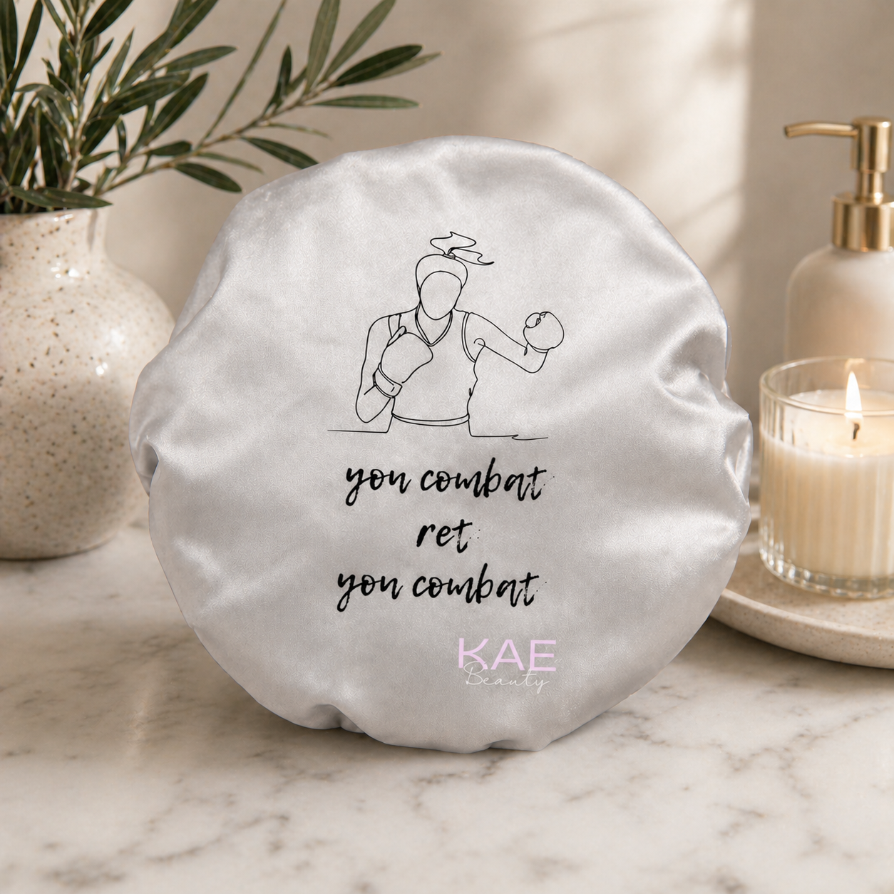 FRAH Bonnet “Yon Combat” – Silk-Lined Protective Bonnet | KAE Beauty image 2