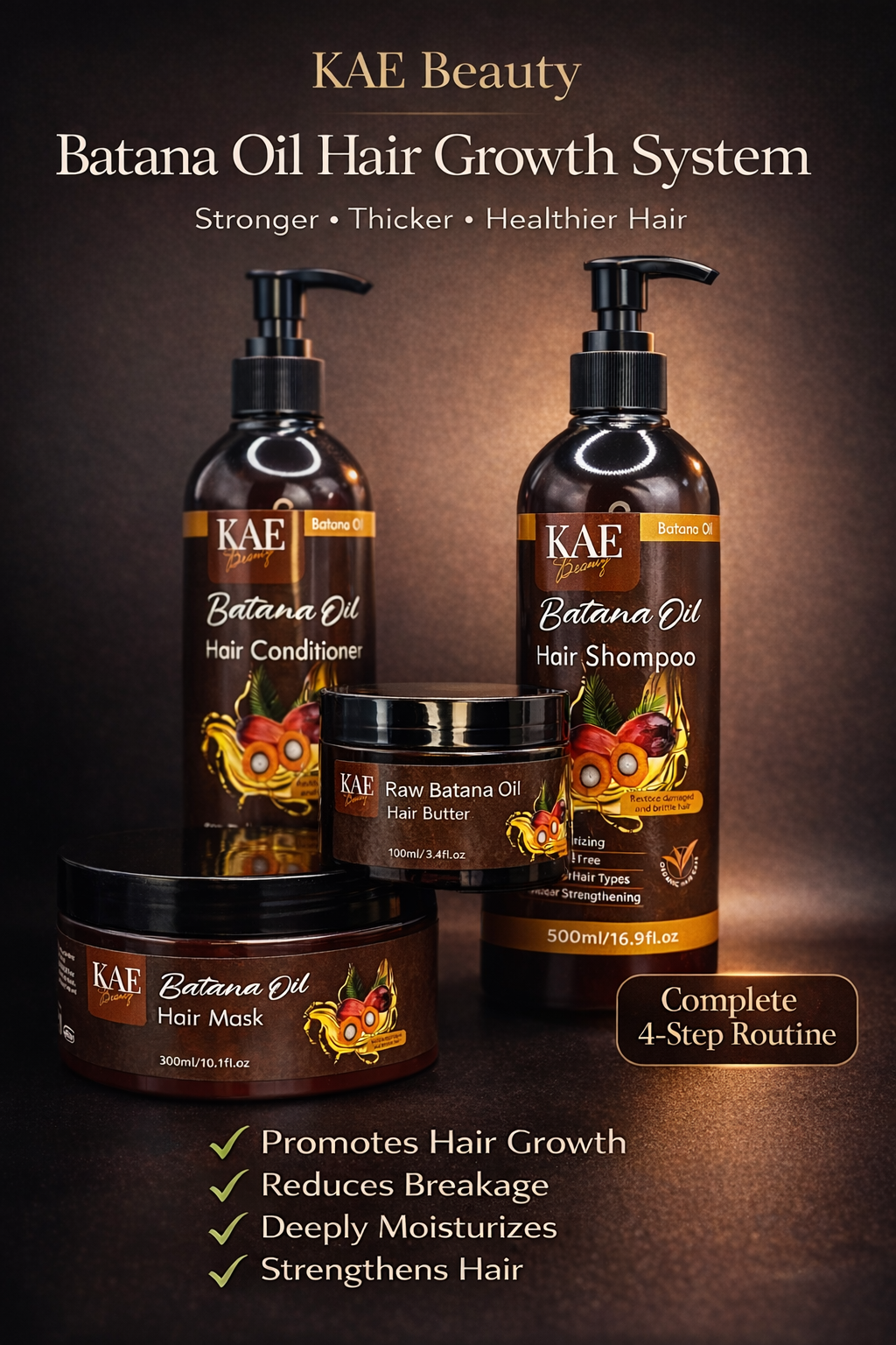 KAE Beauty Batana Oil Complete Hair Care Kit – Shampoo, Conditioner, Hair Mask & image 0