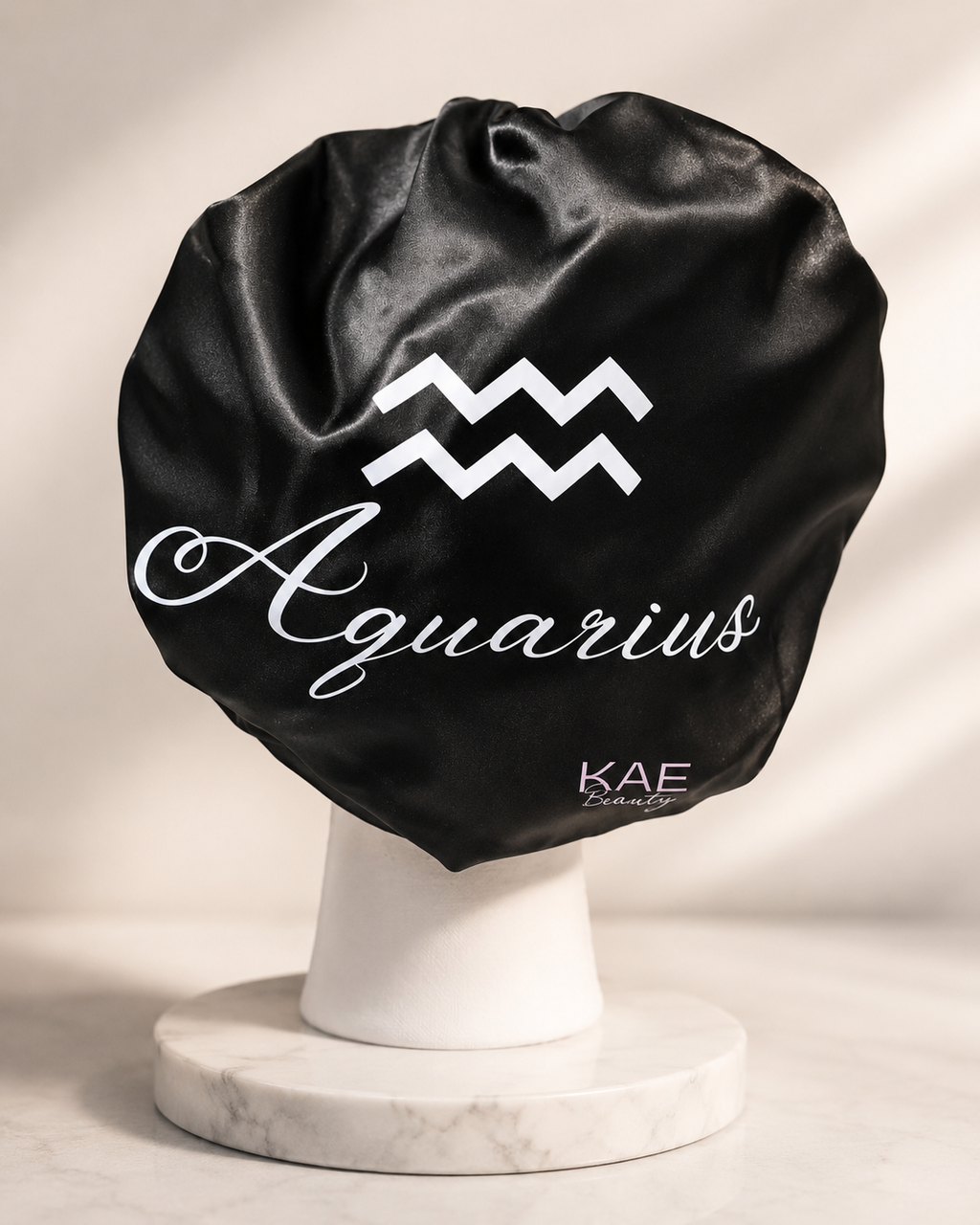 KAE Beauty Aquarius Zodiac Silk-Lined Bonnet (no tie)