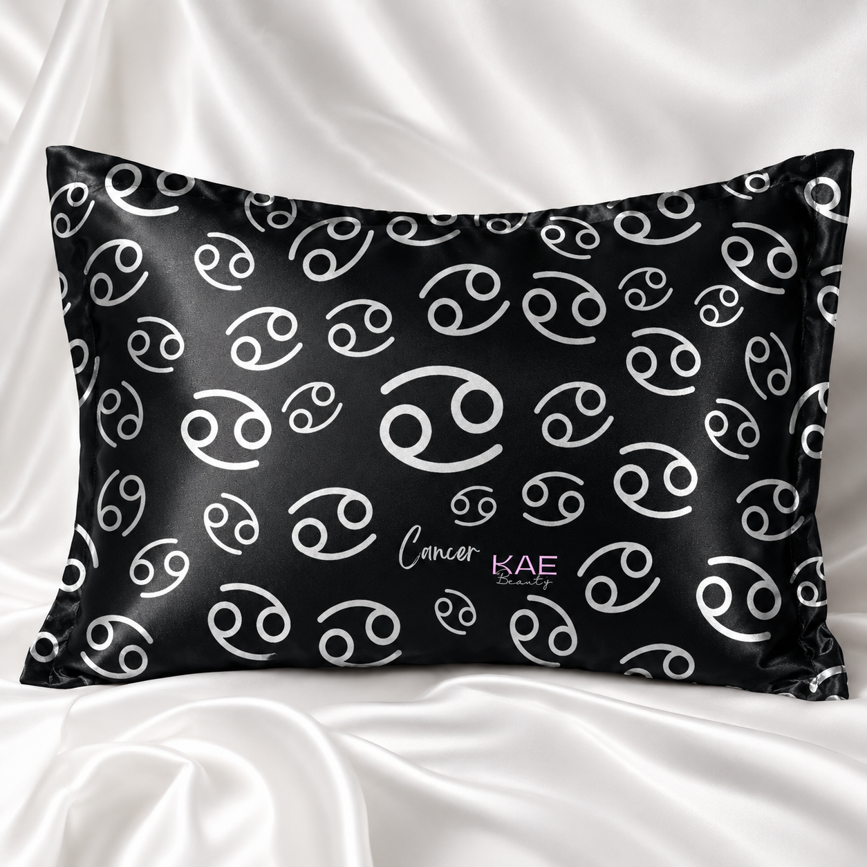 Cancer Zodiac Silk Pillowcase - Standard Size KAE Beauty