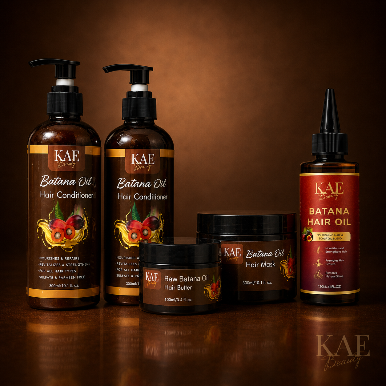 KAE Beauty Complete Batana Hair Care Kit – 5 Piece Set
