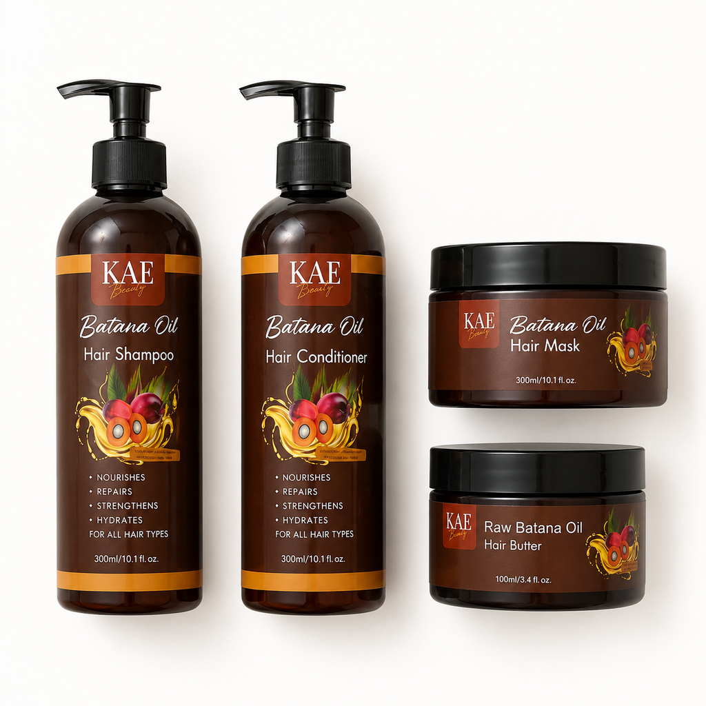 KAE Beauty Batana Oil Complete Hair Care Kit – Butter, Shampoo, Conditioner & Hair Mask