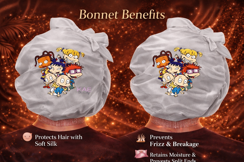 KAE BEAUTY Rugrats Silk Bonnet – Hair Protection & Moisture Retention image 1