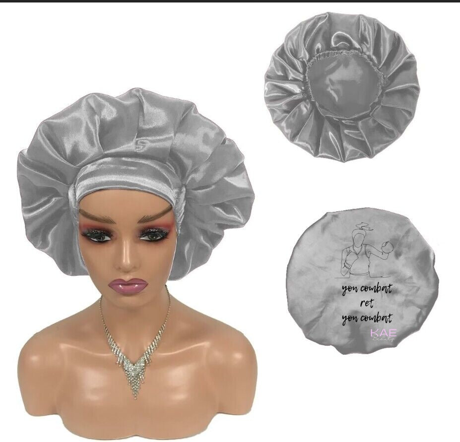 FRAH Bonnet “Yon Combat” – Silk-Lined Protective Bonnet | KAE Beauty image 1