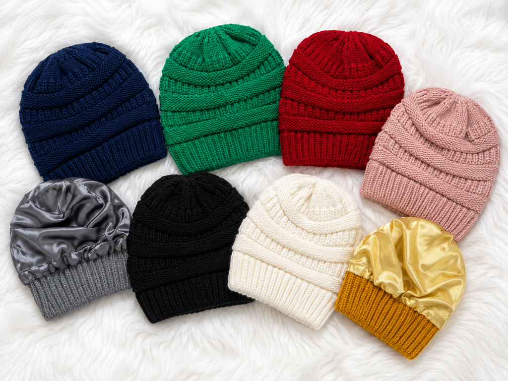 KAE beauty Outdoor Silk-Lined Bonnet Beanie